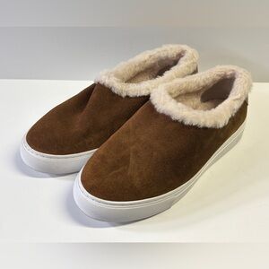 Tory Burch Miller Shearling fur-lined slip ons size 7.5